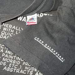 Vintage John Baldessari Tips For Artists Shirt MOCA Museum Art Medium