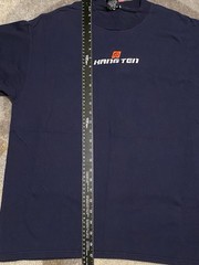 Vintage Hang Ten Men’s Blue T-Shirt 2 Side Graphic Hit On Back 90s EUC Rare Sz L