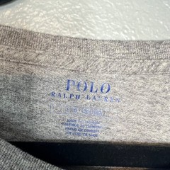 Polo Ralph Lauren Long Sleeve T-Shirt Mens Size L Gray Neutral Tee