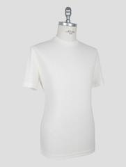 NEW KIRED WHITE COTTON T-SHIRT US 44 – EU 54 KRME8