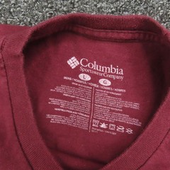 Columbia Shirt Mens Size Large Red Maroon Long Sleeve Casual Outdoors