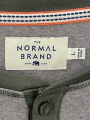 Normal Brand Shirt Mens Large Green Gray Raglan Sleeve Casual Outdoor Cotton
