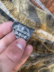 Mossy Oak Shirt Mens Large Camo Long Sleeve Hunting VTG All Weather