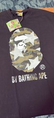 A Bathing Ape BAPE Men’s Black Graphic Logo Crew Neck Short Sleeve T-Shirt L
