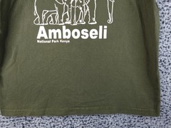 VTG Amboseli National Park Adult L Cropped Shirt Home of Elephants Kenya Africa