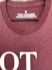 The Chosen New Made In India Plum “NOT WHAT WE WERE.” T-Shirt-Back Logo-Size Med