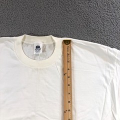 vtg stafford shirt mens XXL white blank tee single stitch