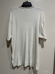 Perry Ellis Men’s White V Neck Casual Shirt Size XL