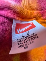 vintage 1980’s Hanes tie dye shirt Size Large