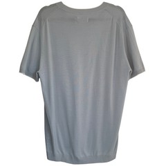 NWT Collars & Co Men’s 2XL Premium Wool Cotton Knit Shirt Blue Gray Contrast SS