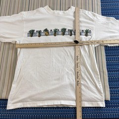 Speedo Pineapple Shirt Mens Large White Tropical Graphic Beach Summer Tee