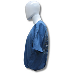 Joe Blow T’s Chevrolet All Over Logo Print Indigo Cotton Preshrunk T-Shirt