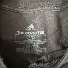 adidas The Go-To Tee Mens Black Graphic Logo Crew Neck T-Shirt Size S/P