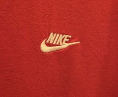 Nike The Nike Tee Men’s XXL Red Embroidered Swoosh Short Sleeve T-Shirt Cotton