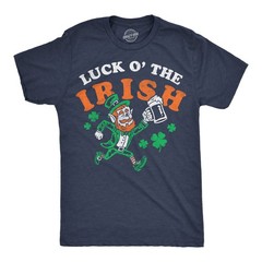 Mens Funny T Shirts Luck O The Irish Sarcastic St Patricks Day Tee For Men
