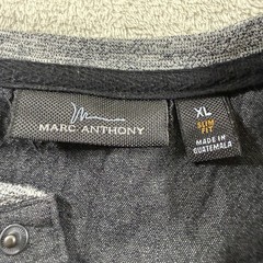 Marc Anthony Mens Size XL Slim Fit Long Sleeve Henley Shirt Pack Of 2 Snap