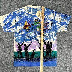 Vintage 90s Kite AOP Hand Dyed Local Color Reach For The Sky Shirt – Size Large
