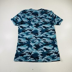 Gymshark T Shirt Blue Camo Short Sleeve Slim Fit Men’s Size Medium