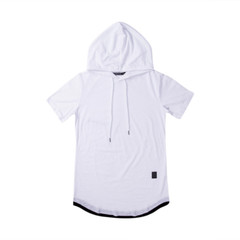Camiseta Con Capucha Camisa De Algodón De Manga Corta Moda Deportivo Para Hombre