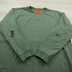 Wrangler Shirt Mens Extra Large Green FR Fire Resistant Workwear *Holes