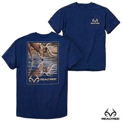 Realtree Deer Reflection T-Shirt (XL)- Navy