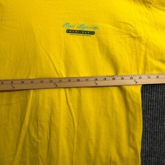 Reel Legends Mahi Mahi Graphic Mens Shirt Size XXL Yellow Cotton Short Sleeve