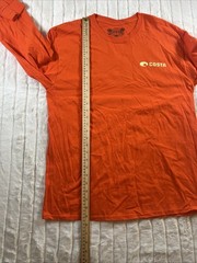 Costa Del Mar Long Sleeve T Shirt Orange Large Born On The Water Graphic