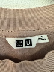 UNIQLO Airism Long Sleeve Crew T-Shirt Dusty Pink Lightweight Stretch Men’s M