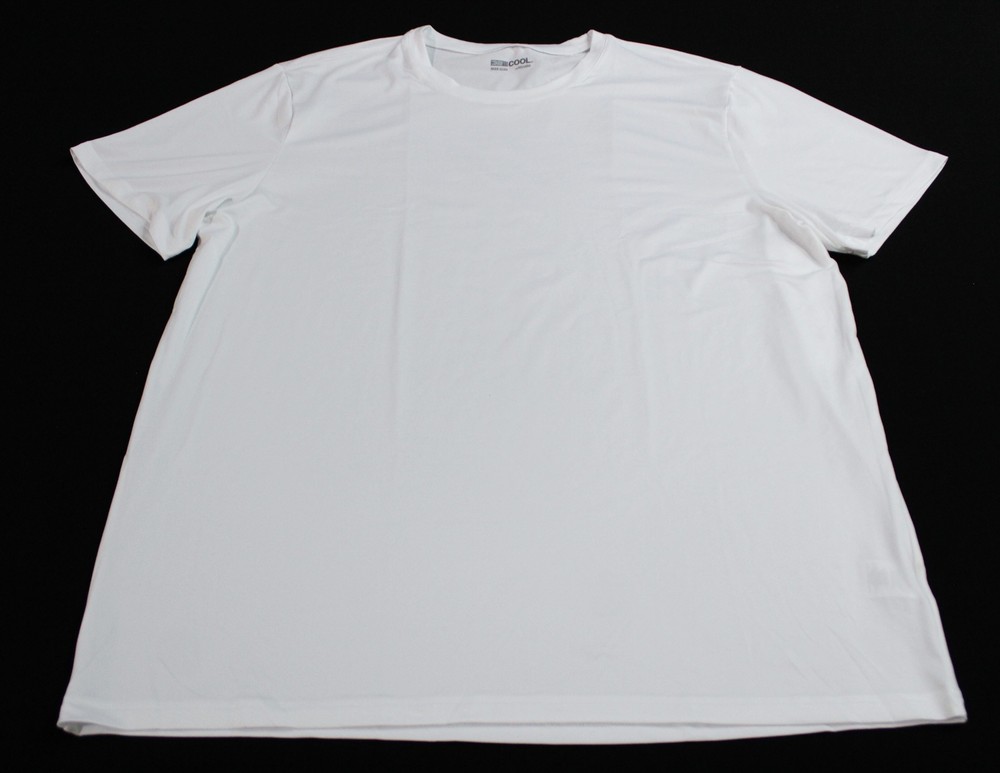 32 Degrees Men’s Cool Stretch Classic Crewneck T-Shirt BL1 White Size 2XL NWT