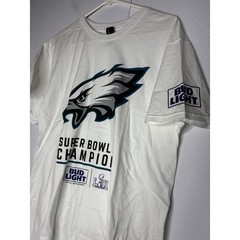 Hanes Philadelphia Eagles Bud Light Super Bowl LII Champions White T-Shirt XL