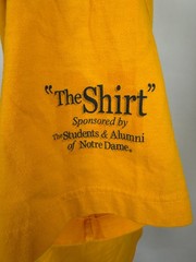 Vintage 2005 Notre Dame Football Shirt Medium College The Spirit Lives Pro Edge