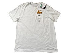Nike Sportswear Men’s Baseball BSBL Logo Gold & White Breathable Anti-Odor Large