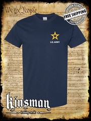 US Army New Logo Crest T-Shirt / United States of America Military Licensed