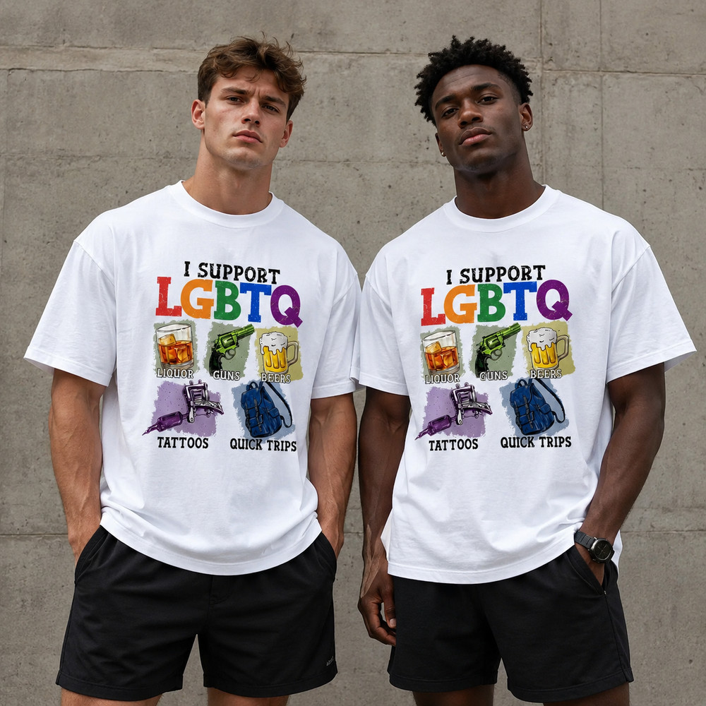 Funny LGBTQ Support Shirt Pride Month Graphic Tee