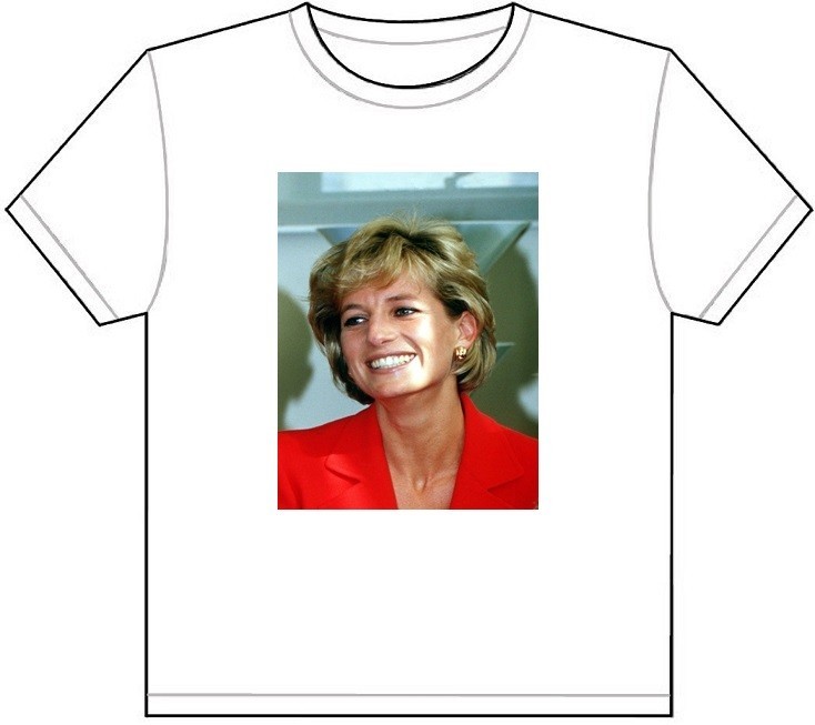 GORGEOUS PRINCESS DIANA T-SHIRT TEE PICTURE PHOTO beauty british england 1387