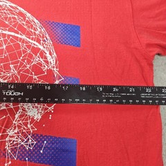 Upward T-Shirt Mens AXL Red Sports Basketball Cotton Outdoor Casual