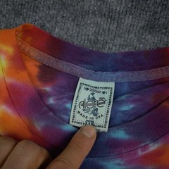 Vintage 90s Joe’s Crab Shack Tie Dye Peace Shirt Single Stitch Adult XL