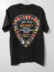 Gildan Men’s Guitar “How Many Guitars…” T-Shirt Black Size Medium