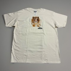 Disney Animal Kingdom Lion Embroidered T Shirt NWT XXL Beige