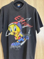 1999 Tweety Bird Art Cartoon Movie Warner Bros T Shirt USA Size XL Looney Tunes