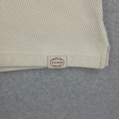Filson Shirt Mens Large Waffle Knit Thermal Crew Neck Long Sleeve Sand