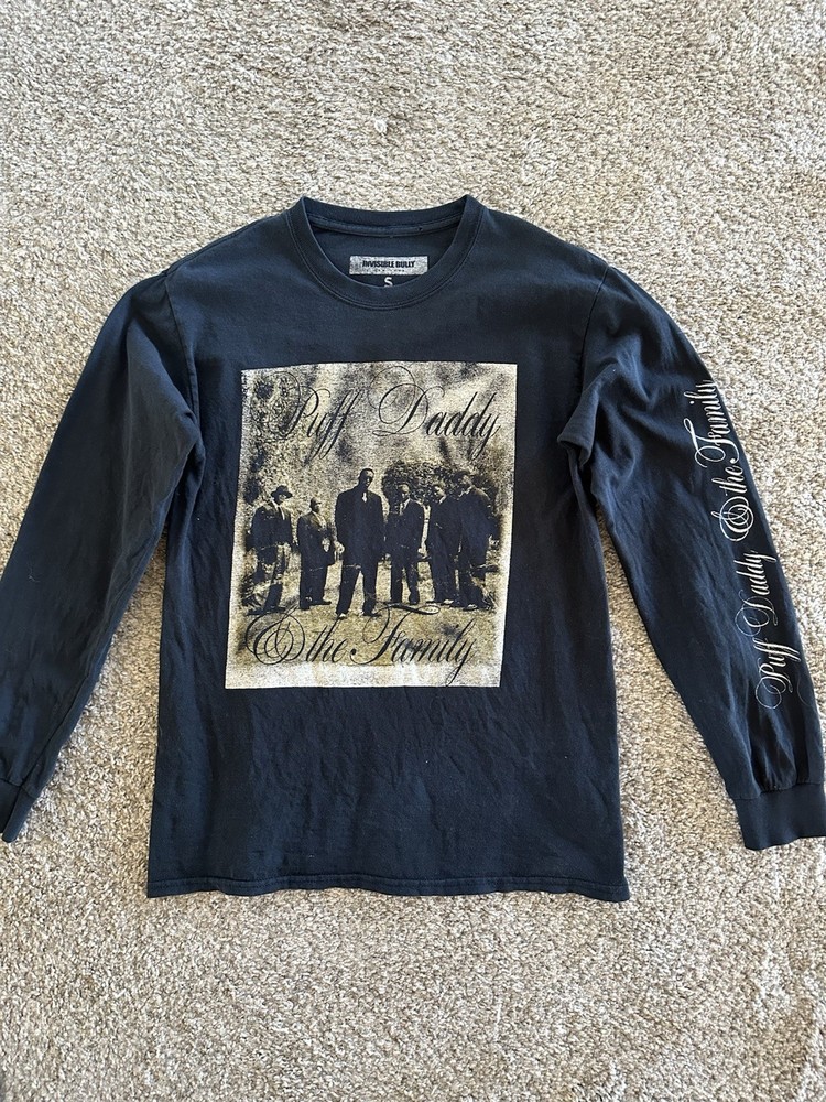 Puff Daddy and the Family Vintage Diddy Sean Combs Small Black Long Sleeve Shirt