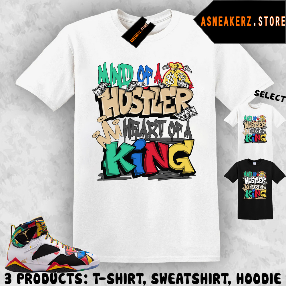 ASneakerZ Tee Shirt To Match J’s 7 Miro 2026 Matching Snkr Hustle King T-Shirt