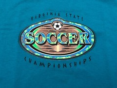 1999 VIRGINIA STATE SOCCER CHAMPIONSHIPS T SHIRT MENS LARGE BLUE VINTAGE 90’s e