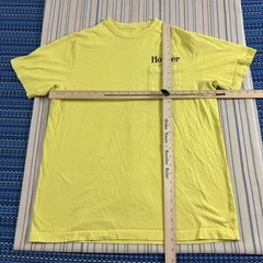 Howler Bros Shirt Mens Large Yellow Surf Monkey Logo Pocket Graphic Beach Tee