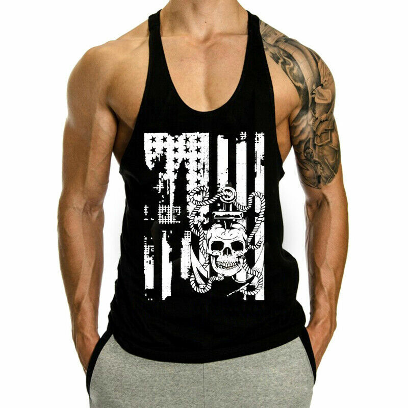 Men’S Tank Top Gym Tank Top Fitness Men’S Fitness BodybuildingClothing Vest