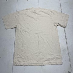 Los Angeles Apparel Shirt Mens Small Natural 6.5oz Garment Dyed Crewneck USA