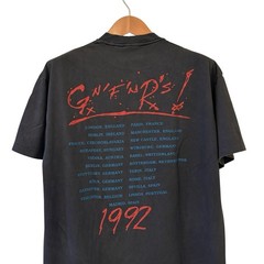 GUNS N ROSES 1992 World Tour VTG 90s Rock Band Single Stitch XL T-Shirt REPRINT