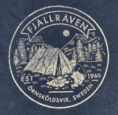 FJALLRAVEN T Shirt Ornskoldsvik Sweden Camping Nature Short Sleeve Mens Size S