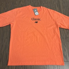 NWT New Balance Timeless Salmon Red Tee T-Shirt $45 Cotton Medium M NEW